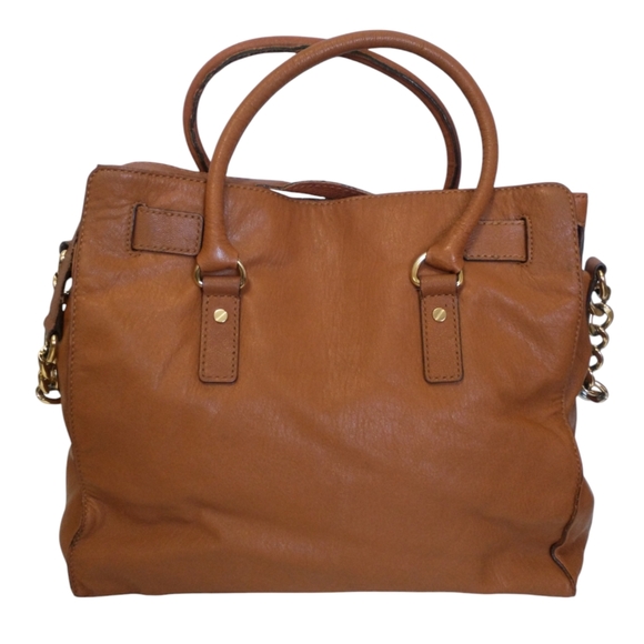 Michael Kors Brown Leather Hamilton Large Tote Bag - Picture 7 of 15